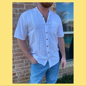 White Cotton Button Down